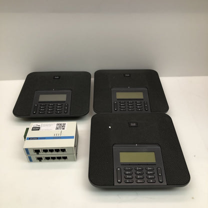 2x Advantech EKI-3725 Ethernet Switch + 3x Cisco CP-7832 IP Conference Phones
