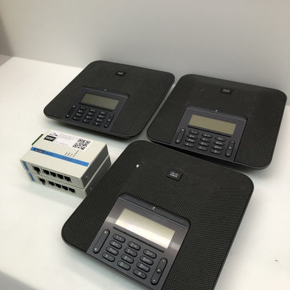 2x Advantech EKI-3725 Ethernet Switch + 3x Cisco CP-7832 IP Conference Phones