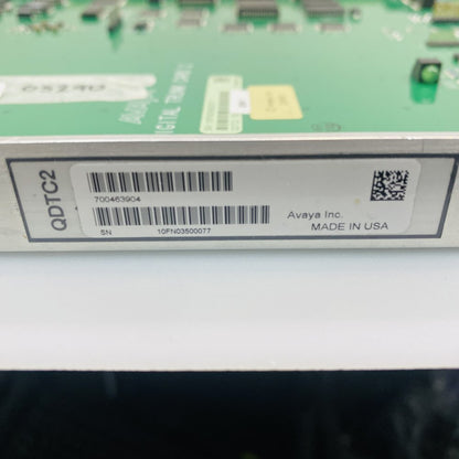 Avaya QDTC2 Digital Trunk Card Quad Interface Telecom Bundle Reliable