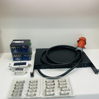 Norsat LNB, APC PDU, 20x Extreme SFPs & 2x Advantech EKI-7654C Switch Bundle