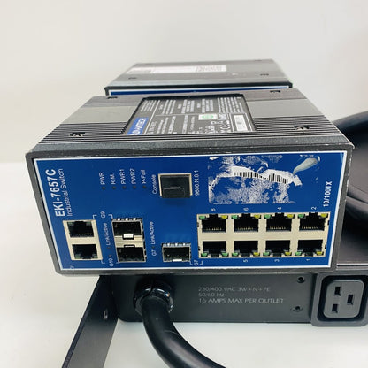 Industrial Managed Gigabit Switch Advantech EKI-7657C 2 units APC PDU 20 SFP