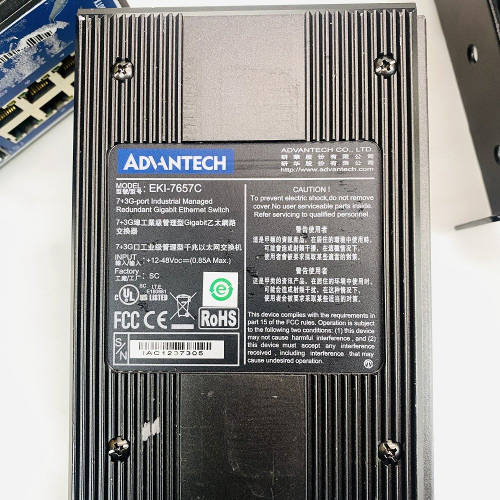 Industrial Managed Gigabit Switch Advantech EKI-7657C 2 units APC PDU 20 SFP