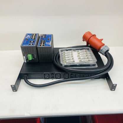 Industrial Managed Gigabit Switch Advantech EKI-7657C 2 units APC PDU 20 SFP
