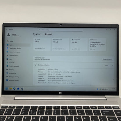 HP ProBook 440 G8 Intel i5 11th Gen 8GB RAM FHD SSD Laptop PC (Grade C)