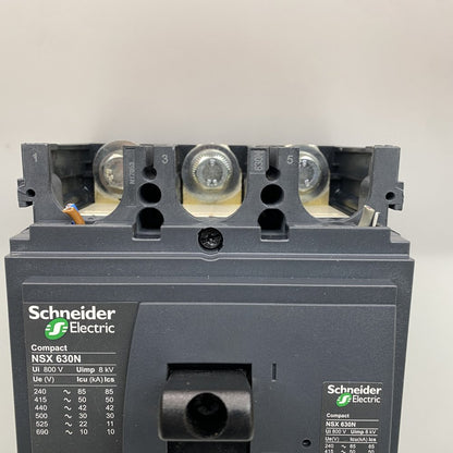 Industrial MCCB Micrologic NSX630N Schneider Electric 3P 630A LCD Meter