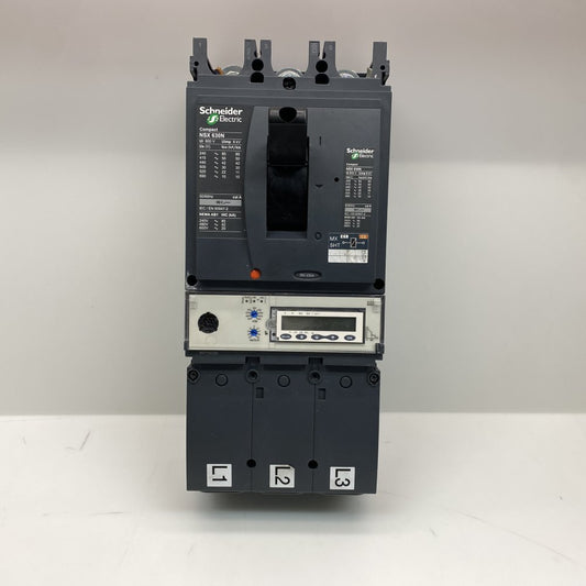 Industrial MCCB Micrologic NSX630N Schneider Electric 3P 630A LCD Meter