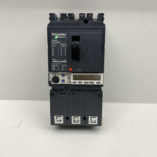 Industrial Molded Case Circuit Breaker Micrologic Schneider NSX250N 3P 250A