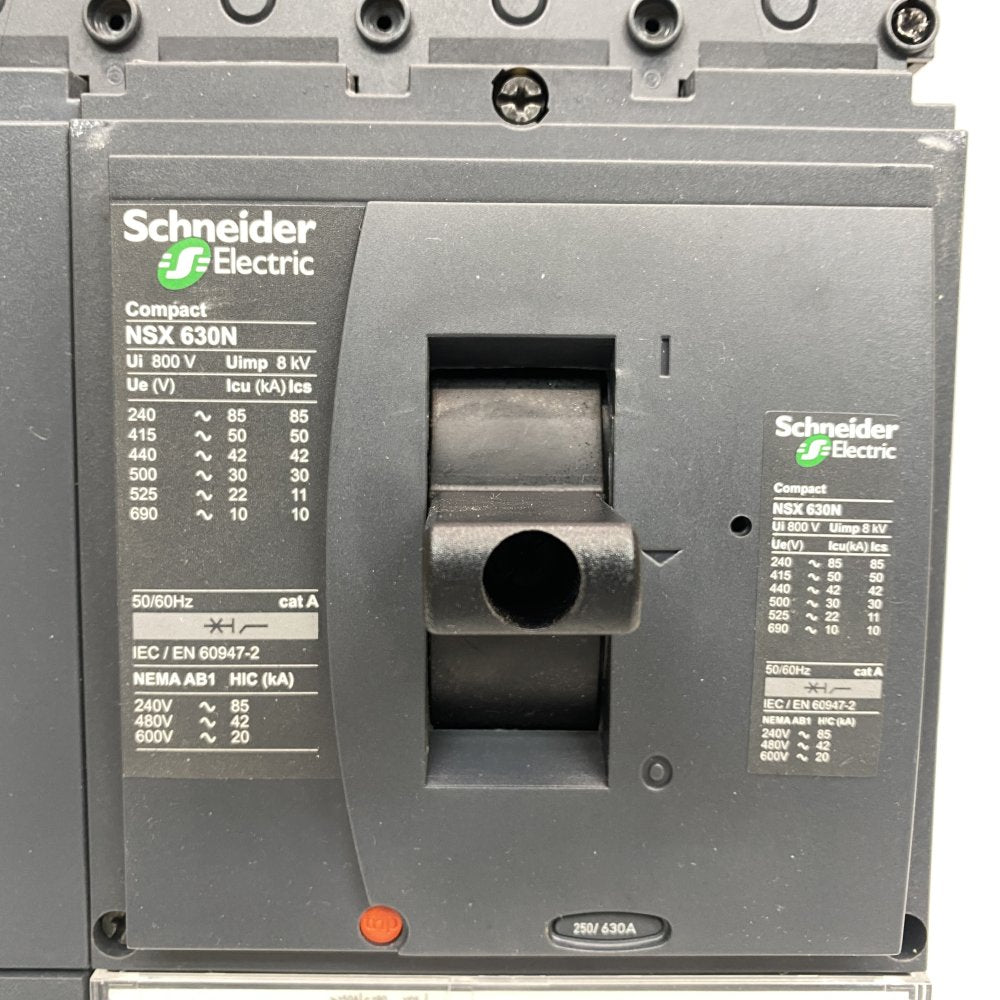 Schneider NSX630N 630A 3P+N Circuit Breaker Micrologic Protection Industrial