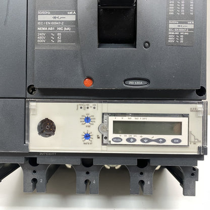 Schneider NSX630N 630A 3P+N Circuit Breaker Micrologic Protection Industrial