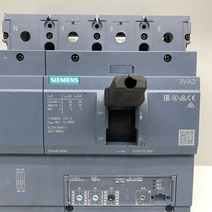 Siemens 3VA2340 400A MCCB ETU320 4-Pole Industrial Circuit Breaker