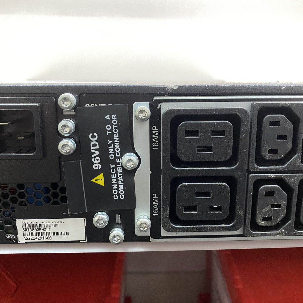 APC SRT3000RMXLI 3kVA Rackmount UPS Missing Screen 230V Surge Protected 480J