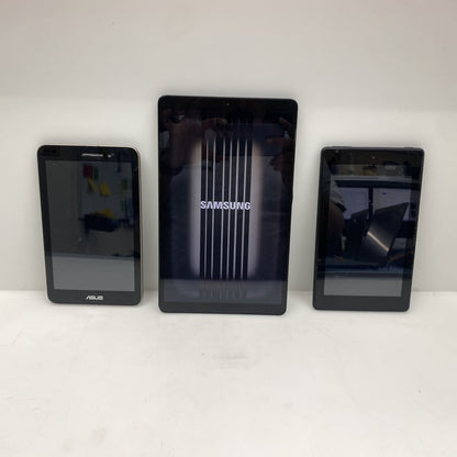 Samsung Tab A SM-T510 (Partial Screen)+ASUS K013 & USB-C/MicroUSB Bundle Tablets