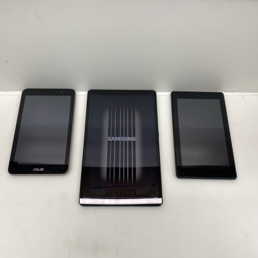 Samsung Tab A SM-T510 (Partial Screen)+ASUS K013 & USB-C/MicroUSB Bundle Tablets