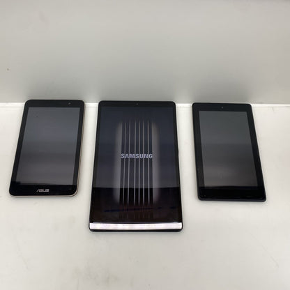 Samsung Tab A SM-T510 (Partial Screen)+ASUS K013 & USB-C/MicroUSB Bundle Tablets