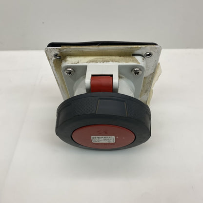 Mennekes 1128A 63A IP67 Industrial Power Socket Panel Mount 3P+N+E