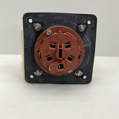 Mennekes 1128A 63A IP67 Industrial Power Socket Panel Mount 3P+N+E