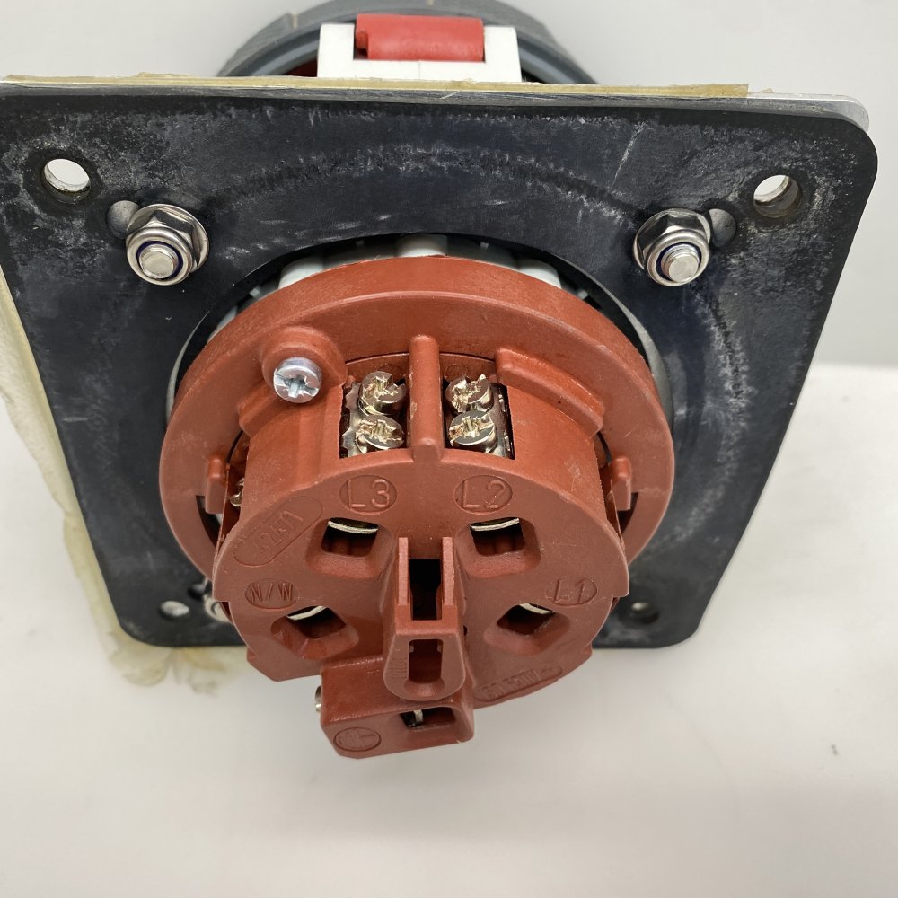 Mennekes 1128A 63A IP67 Industrial Power Socket Panel Mount 3P+N+E