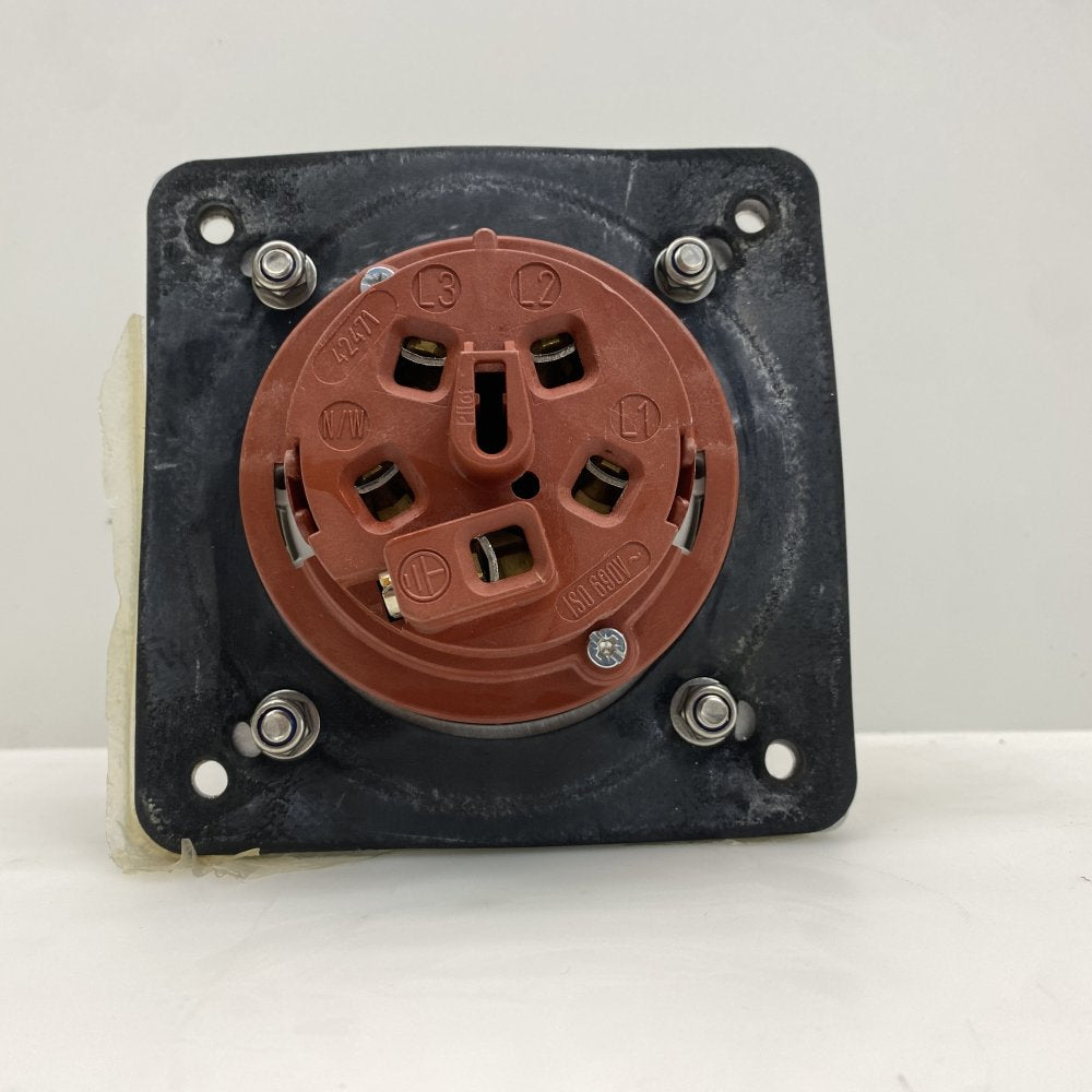 Mennekes 1128A 63A IP67 Industrial Power Socket Panel Mount 3P+N+E