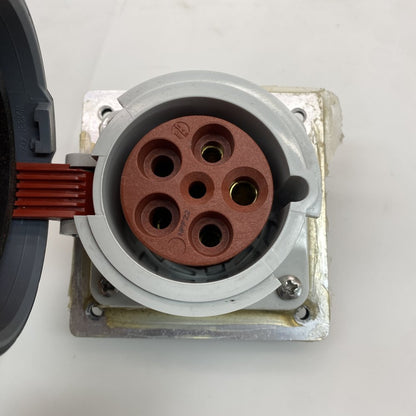 Mennekes 1128A 63A IP67 Industrial Power Socket Panel Mount 3P+N+E