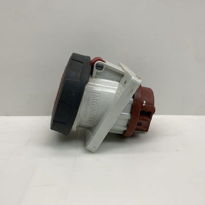 Mennekes 209A 63A 3P N E IP67 Panel Mount Connector Industrial Use