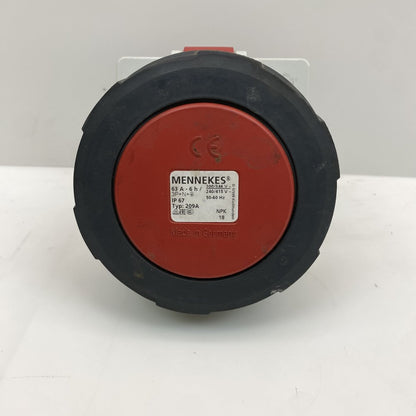 Mennekes 209A 63A 3P N E IP67 Panel Mount Connector Industrial Use