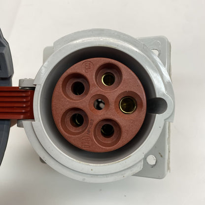 Mennekes 209A 63A 3P N E IP67 Panel Mount Connector Industrial Use