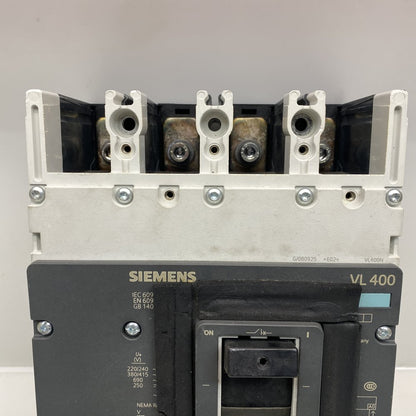 Siemens VL400 400A 3-Pole Lug Industrial Circuit Breaker Robust Reliable