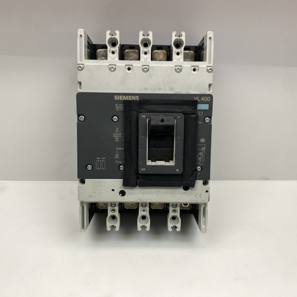 Siemens VL400 400A 3-Pole Lug Industrial Circuit Breaker Robust Reliable