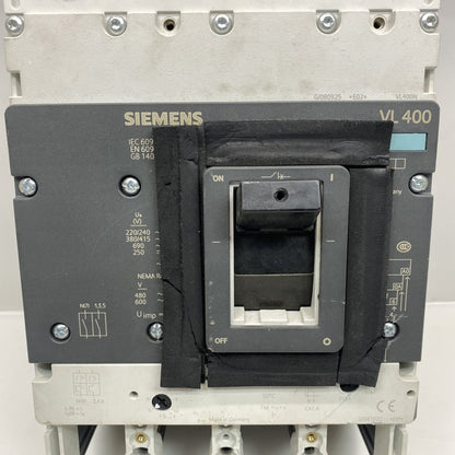 Siemens VL400 400A 3-Pole Lug Industrial Circuit Breaker Robust Reliable