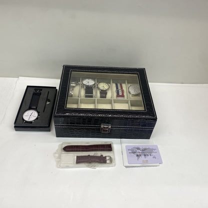 Bundle Daniel Wellington Guanqin D G Watches Quartz Unisex Scratch-Resistant