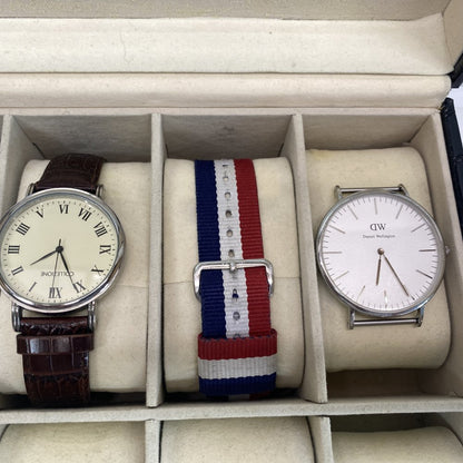 Bundle Daniel Wellington Guanqin D G Watches Quartz Unisex Scratch-Resistant