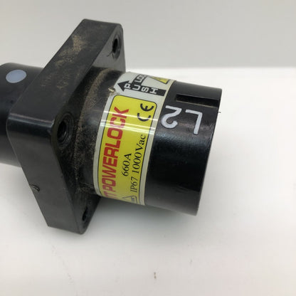 DefaultBrand High Current Powerlock Connector 660A 1000Vac IP67 Panel
