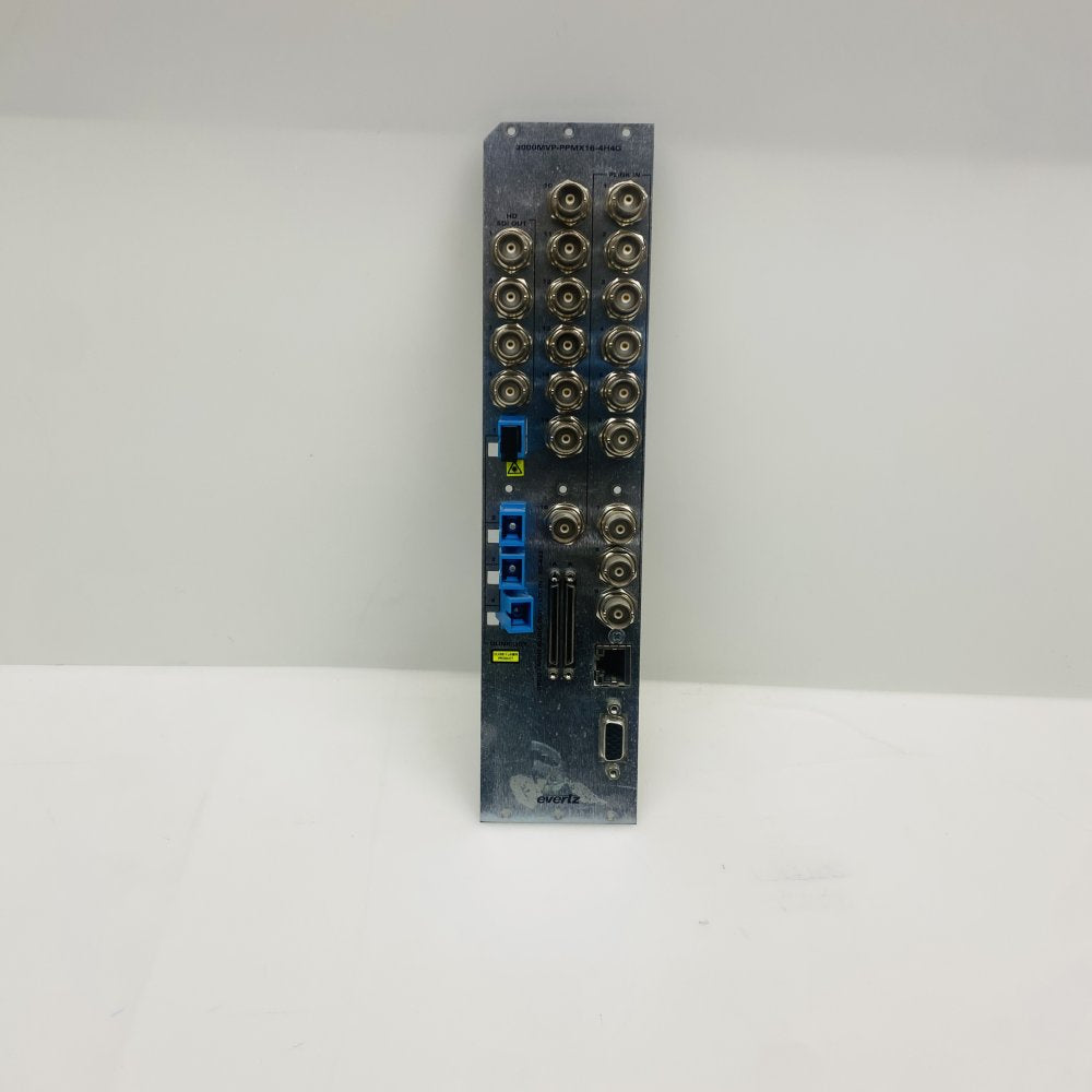 Evertz 3000MVP-PPMX16-4H4G 16-Channel HD-SDI Fibre Rack Broadcast Unit