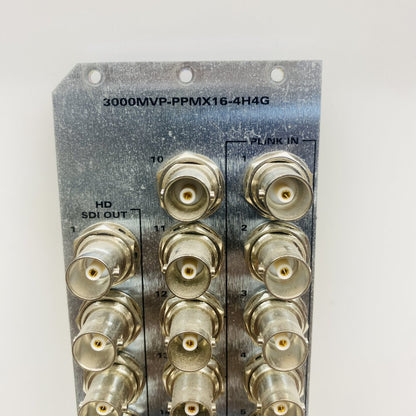 Evertz 3000MVP-PPMX16-4H4G 16-Channel HD-SDI Fibre Rack Broadcast Unit