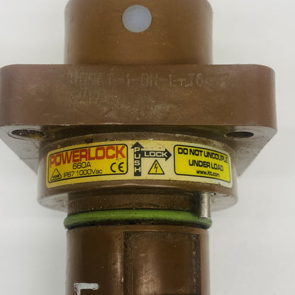 ITT Cannon Powerlock 660A 1000Vac IP67 Panel Mount Connector Brown