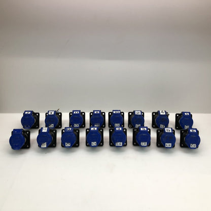 Unbranded 16A 3-Pin IP44 Power Socket Panel Mount Industrial Bundle