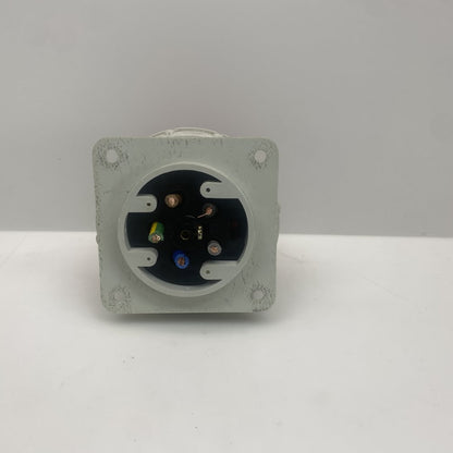 PCE 63A IEC60309 5P 400V Panel Mount Connector Industrial Use Blue