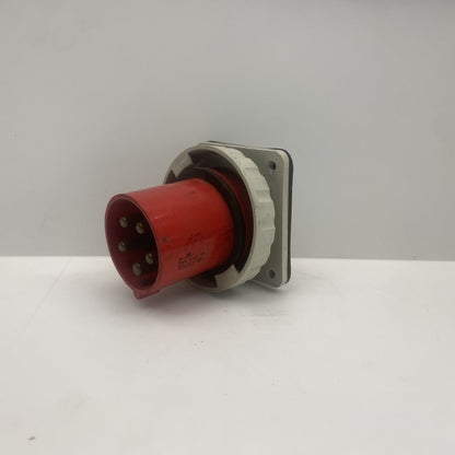 PCE PCE63A5P Industrial 63A 400V Panel Mount Connector IEC60309 Blue