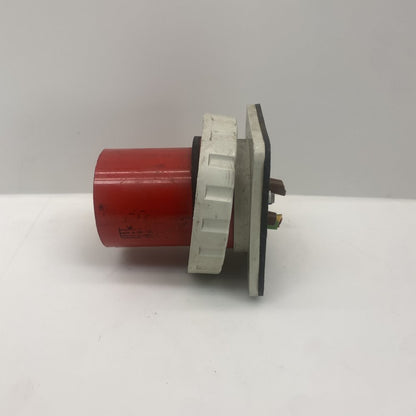 PCE PCE63A5P Industrial 63A 400V Panel Mount Connector IEC60309 Blue