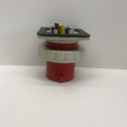 PCE PCE63A5P Industrial 63A 400V Panel Mount Connector IEC60309 Blue