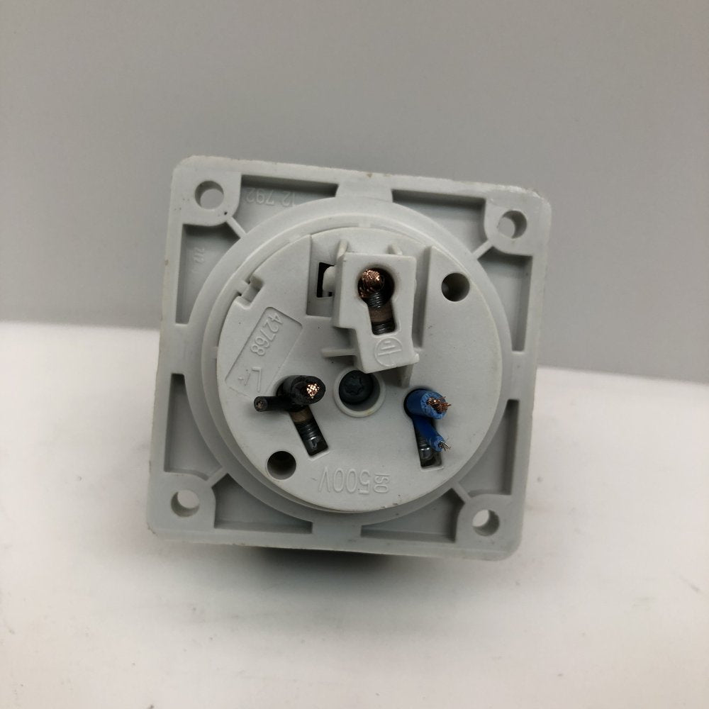 Mennekes Typ 1395 32A 200-250V 2P+E Panel Inlet IP44 Industrial Grey