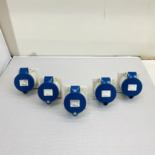 5 x Mennekes Typ 1395 32A 200-250V 2P+E Panel Inlet IP44 Industrial Grey