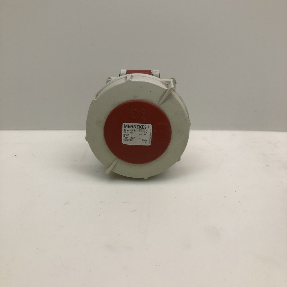 MENNEKES 32A 3P+N+E IP67 Power Inlet Socket 240/415V Industrial Panel