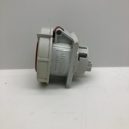 MENNEKES 32A 3P+N+E IP67 Power Inlet Socket 240/415V Industrial Panel