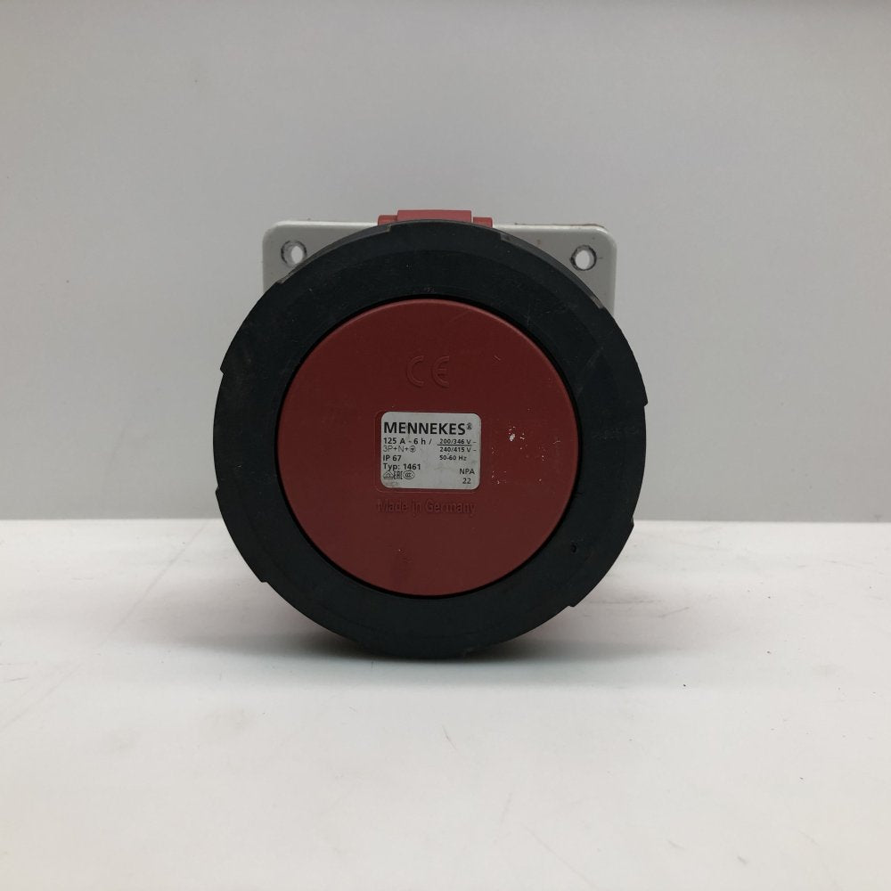 MENNEKES Typ1461 Industrial Power Inlet 125A IP67 3P+N+E Panel Mount