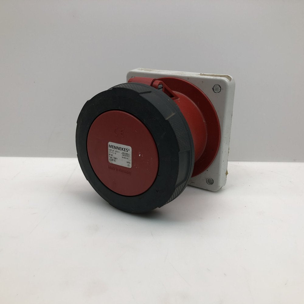 MENNEKES Typ1461 Industrial Power Inlet 125A IP67 3P+N+E Panel Mount