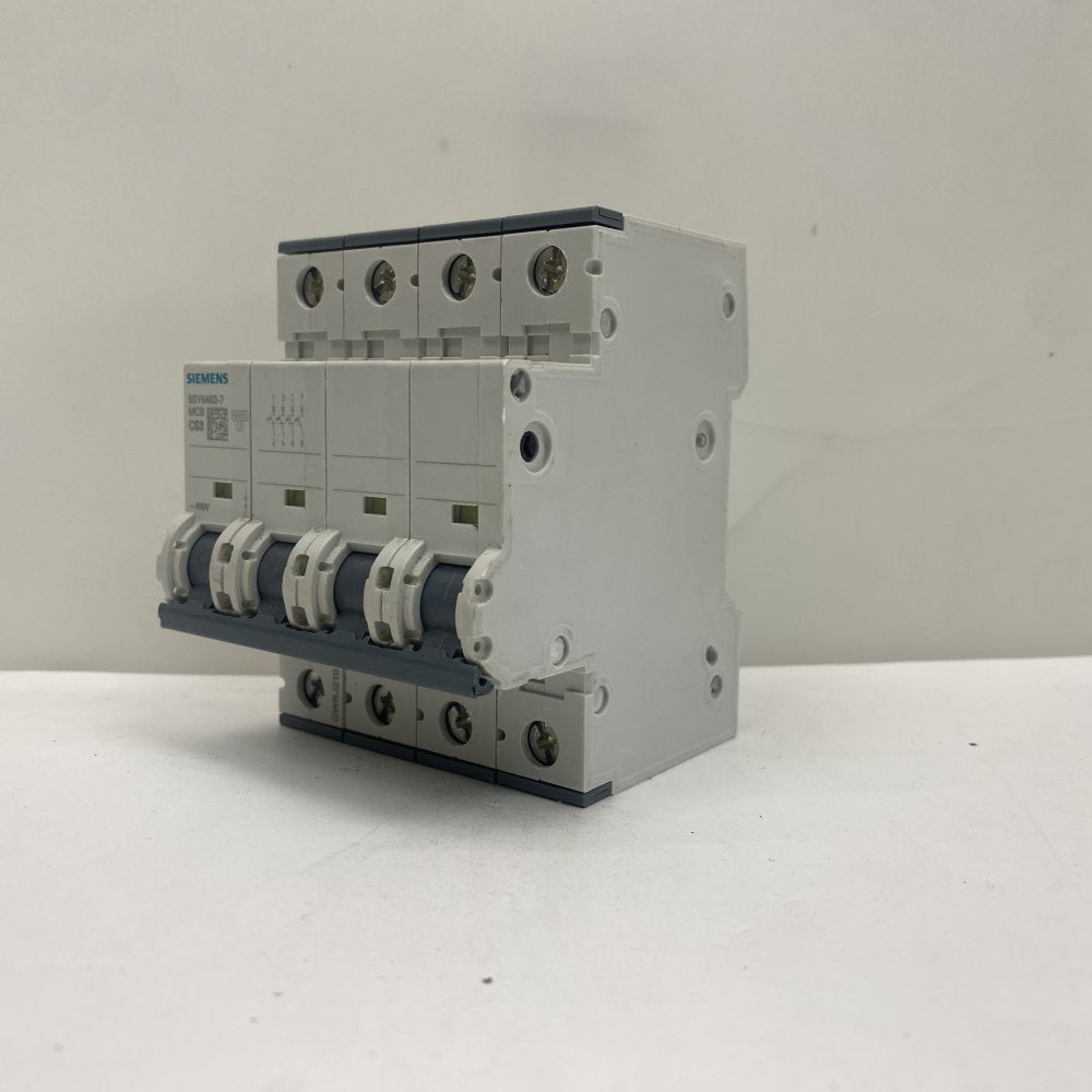 Siemens 5SY6463-7 4P 63A 400V Industrial Mini Circuit Breaker DIN Rail Compact