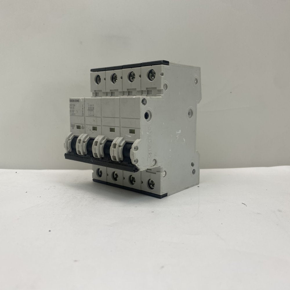 Siemens 5SY64 4 Pole MCB 32A 400V Industrial Circuit Breaker DIN Rail