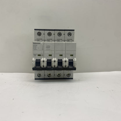Siemens 5SY64 4 Pole MCB 32A 400V Industrial Circuit Breaker DIN Rail