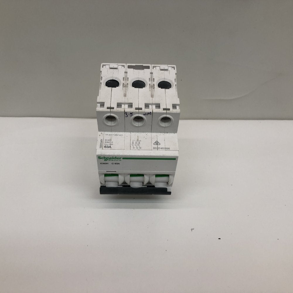 Schneider Electric iC60H C63A 3P 63A 415V 50Hz Industrial MCB